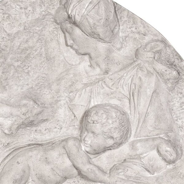 Musuem Casting Virgin and Child Infant Saint John Wall Sculpture Michelangelo